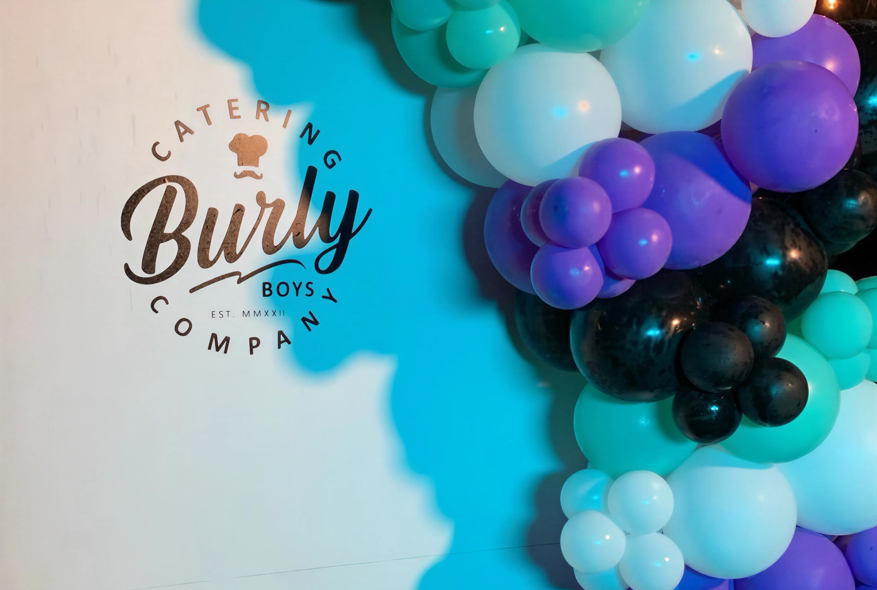 Burly Boys Catering Co. — brand signage